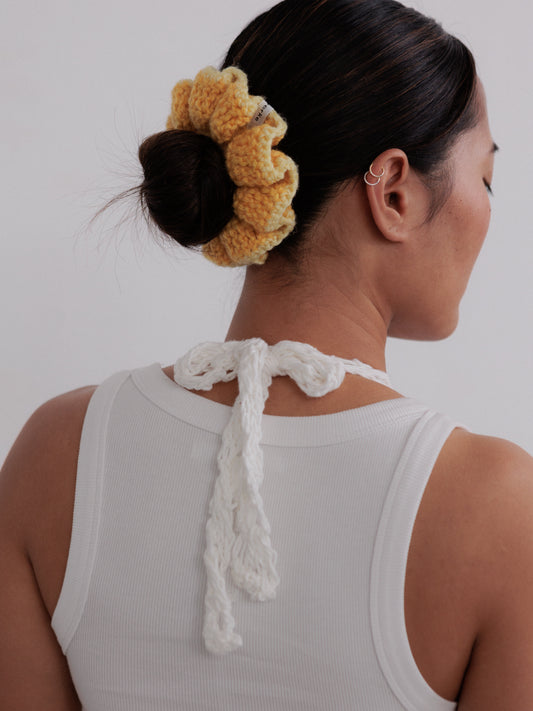 Crochet Hair Bun Scrunchie