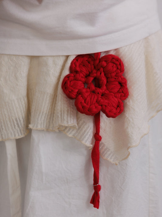 Crochet Flower Keychain