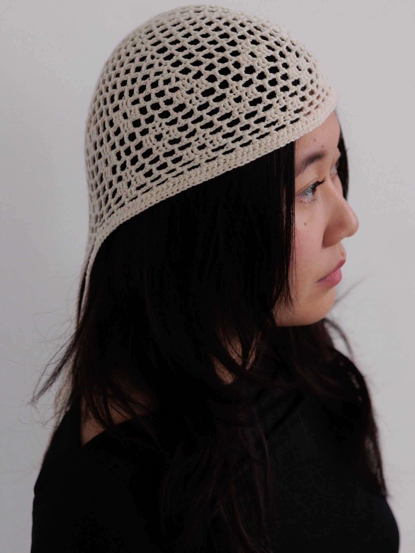 Filet Crochet Bandana Hat
